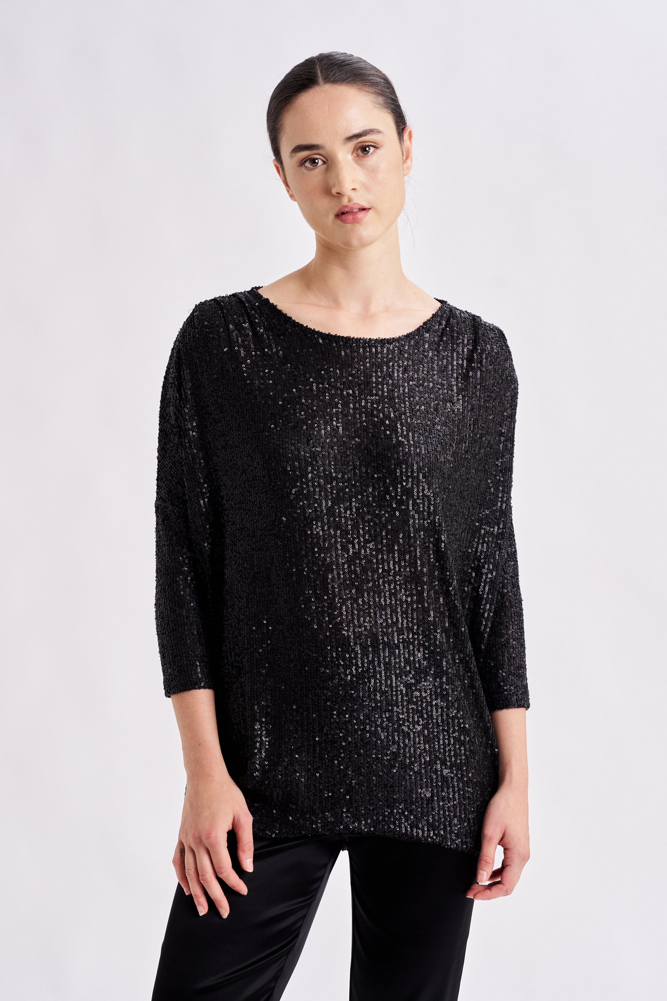 SEQUIN SASSY TOP